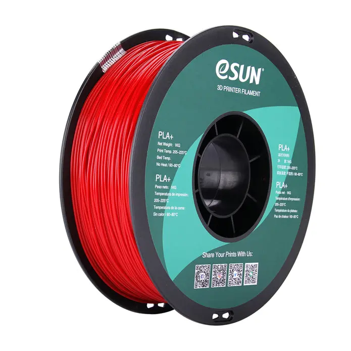 Esun Pla+ Hs High Speed 3D Print Filament 1.75Mm 1Kg - Fire Engine Red 1