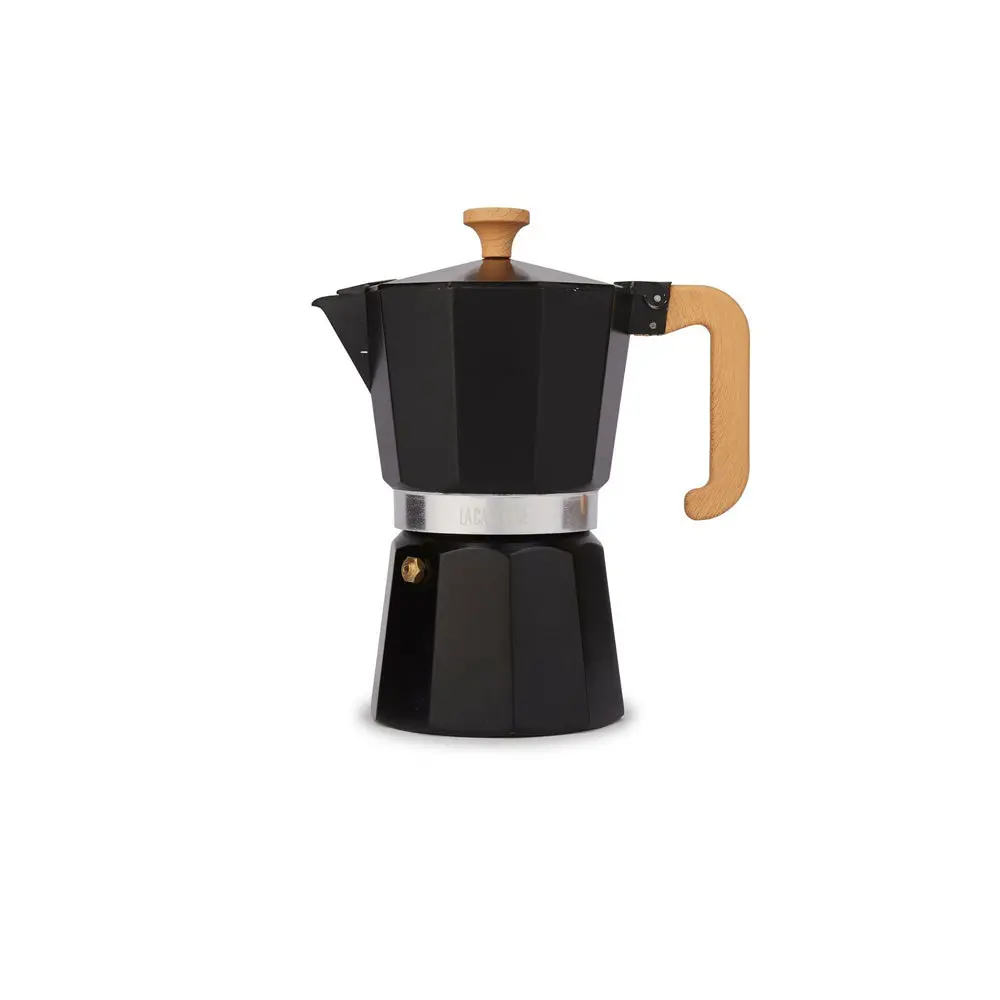La Cafetiere Venice 6-Cup 290Ml Espresso Maker Aluminum Coffee Pot (Black) 1