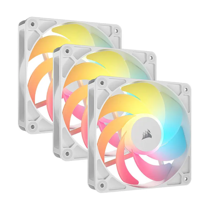 Corsair Rs120-R Argb 120Mm Pwm Reverse Fan 3-Pack (White) 1