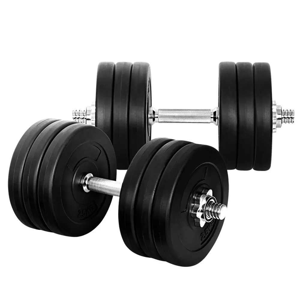 Everfit 35Kg Dumbbell Set Weight Plates Dumbbells Lifting Bench 1