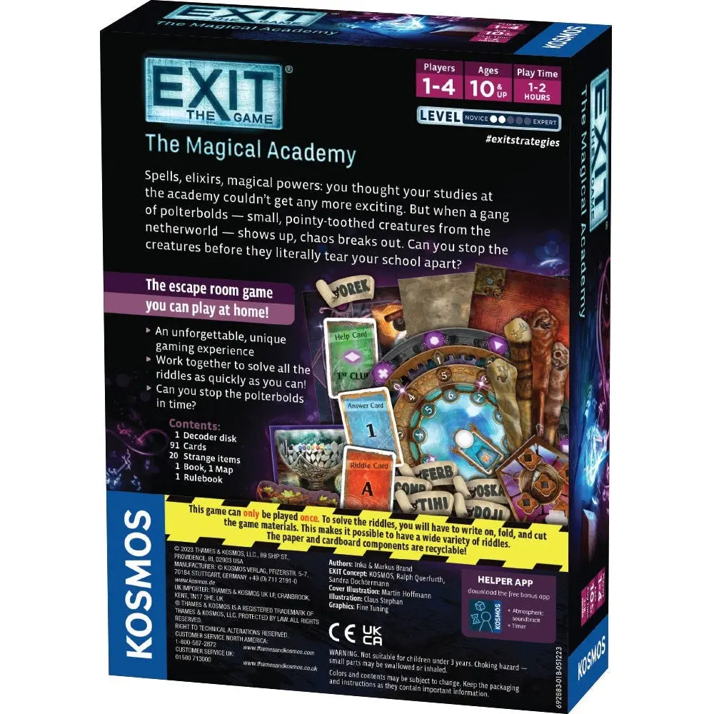 Kosmos Exit The Game The Magical Academy Game 1