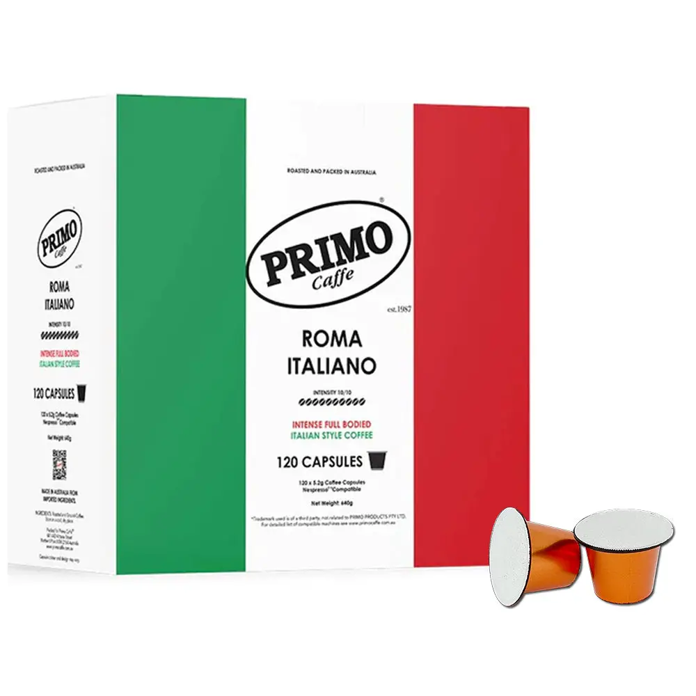 Primo Caffe Roma Intense Capsules 640G 120Pcs 1