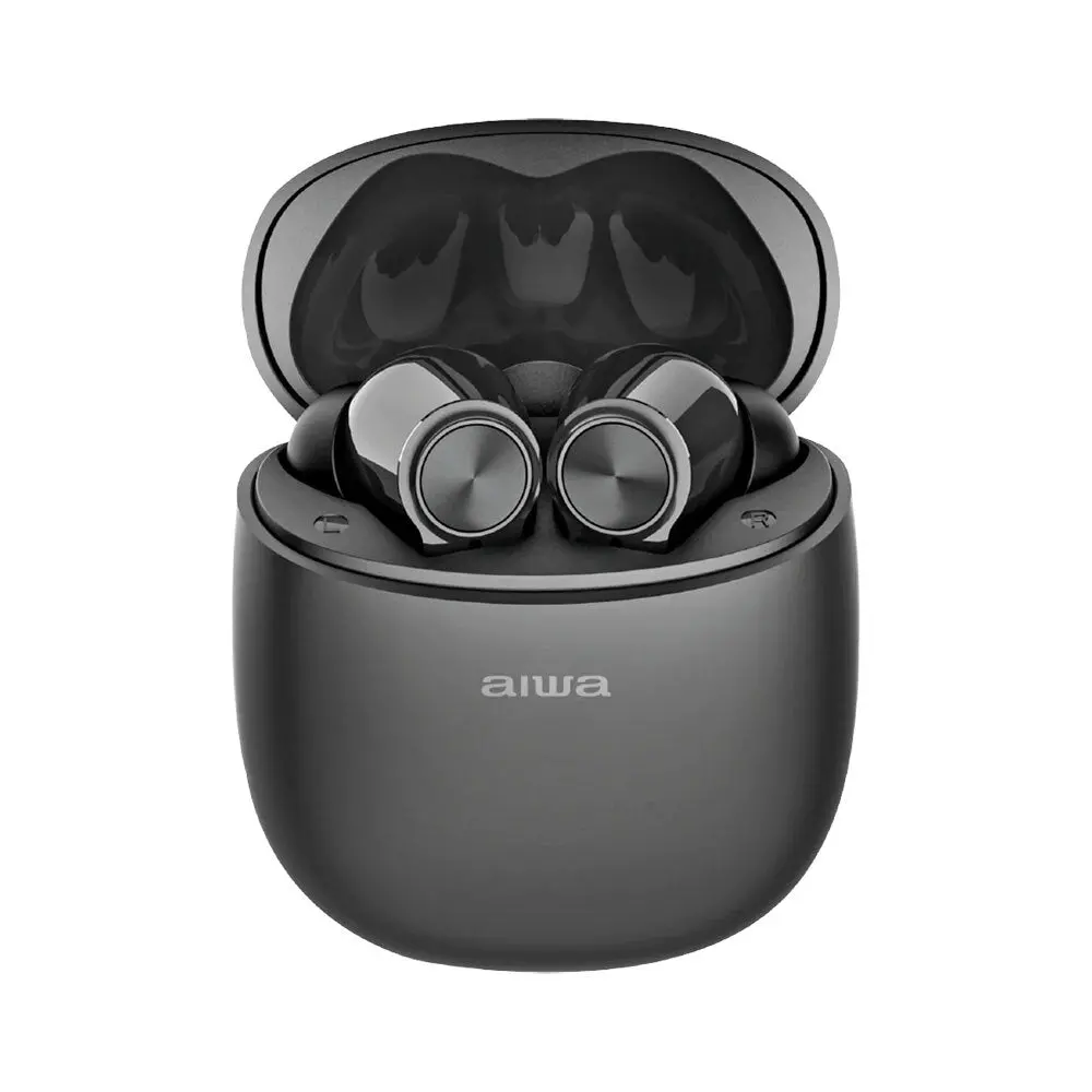 Aiwa In-Ear Gelstem Bluetooth Earbuds (Black) 1