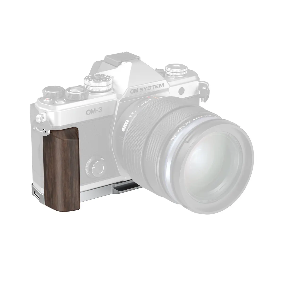 Smallrig L-Shaped Mount Plate With Wooden Handle For Om System Om-3 5563 1