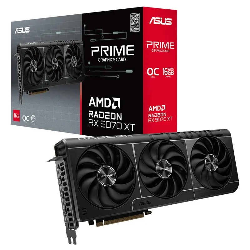 Asus Prime Radeon Rx 9070 Xt 16G Oc Graphics Card (Prime-Rx9070xt-O16g) 1