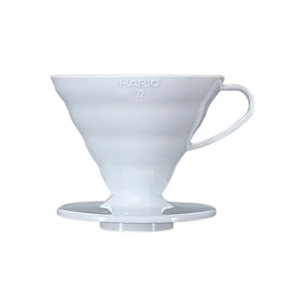 Hario V60 Plastic Dripper - 2 Cup / White 1