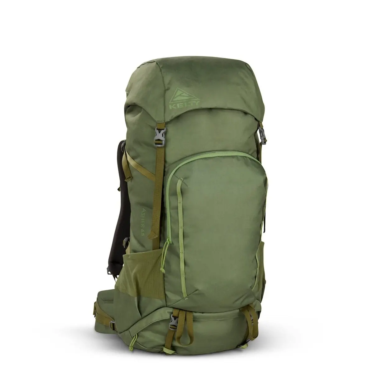 Kelty Asher Hiking Backpack Outdoor Travel Pack Bag 65L (Winter Moss/Dill) 1