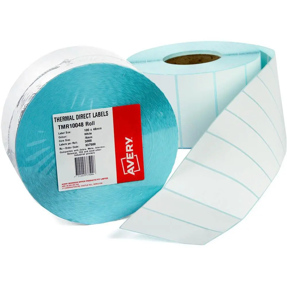 Avery 937500 Thermal Roll Label 100×48Mm Pack 3000 1