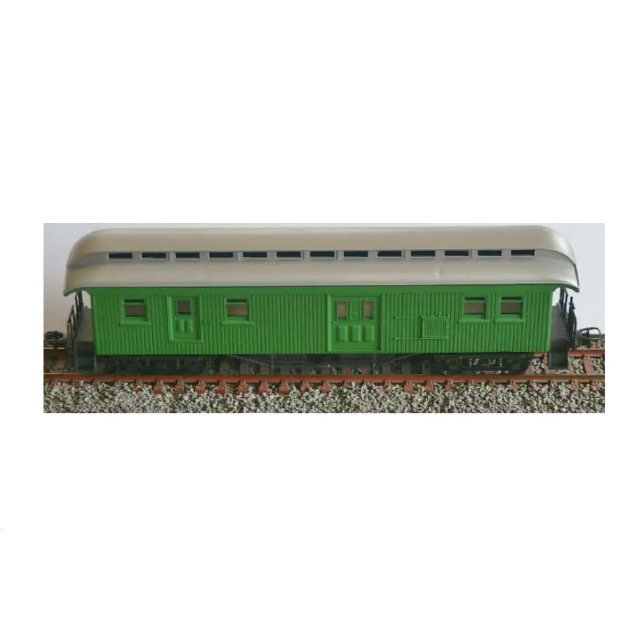Frateschi Ho Wooden Clerestory Baggage Car Green 1
