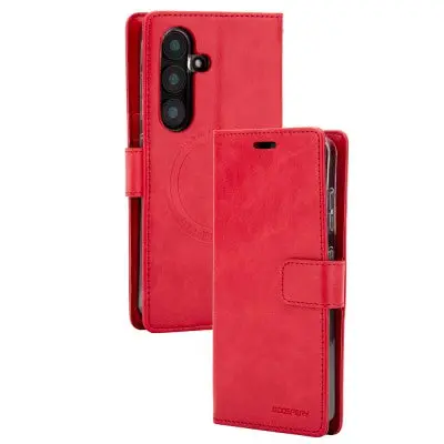 Goospery Bluemoon Diary For Samsung Galaxy S25 Fe Magsafe (Red) 2