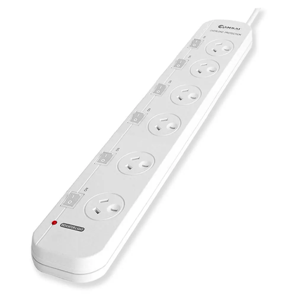 Sansai 6 Way Individually Switched Outlets Powerboard 1