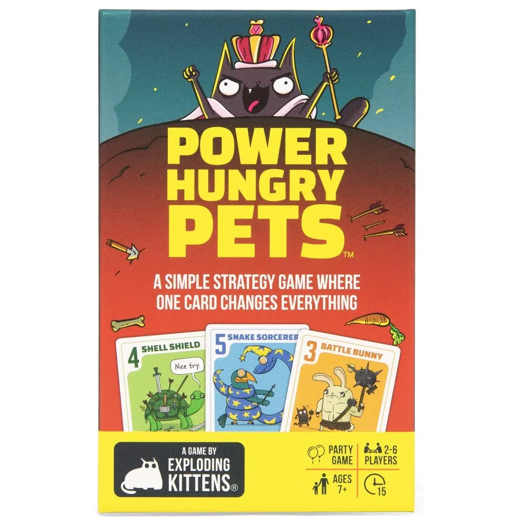 Exploding Kittens Power Hungry Pets Small Box By Exploding Kittens Game 1