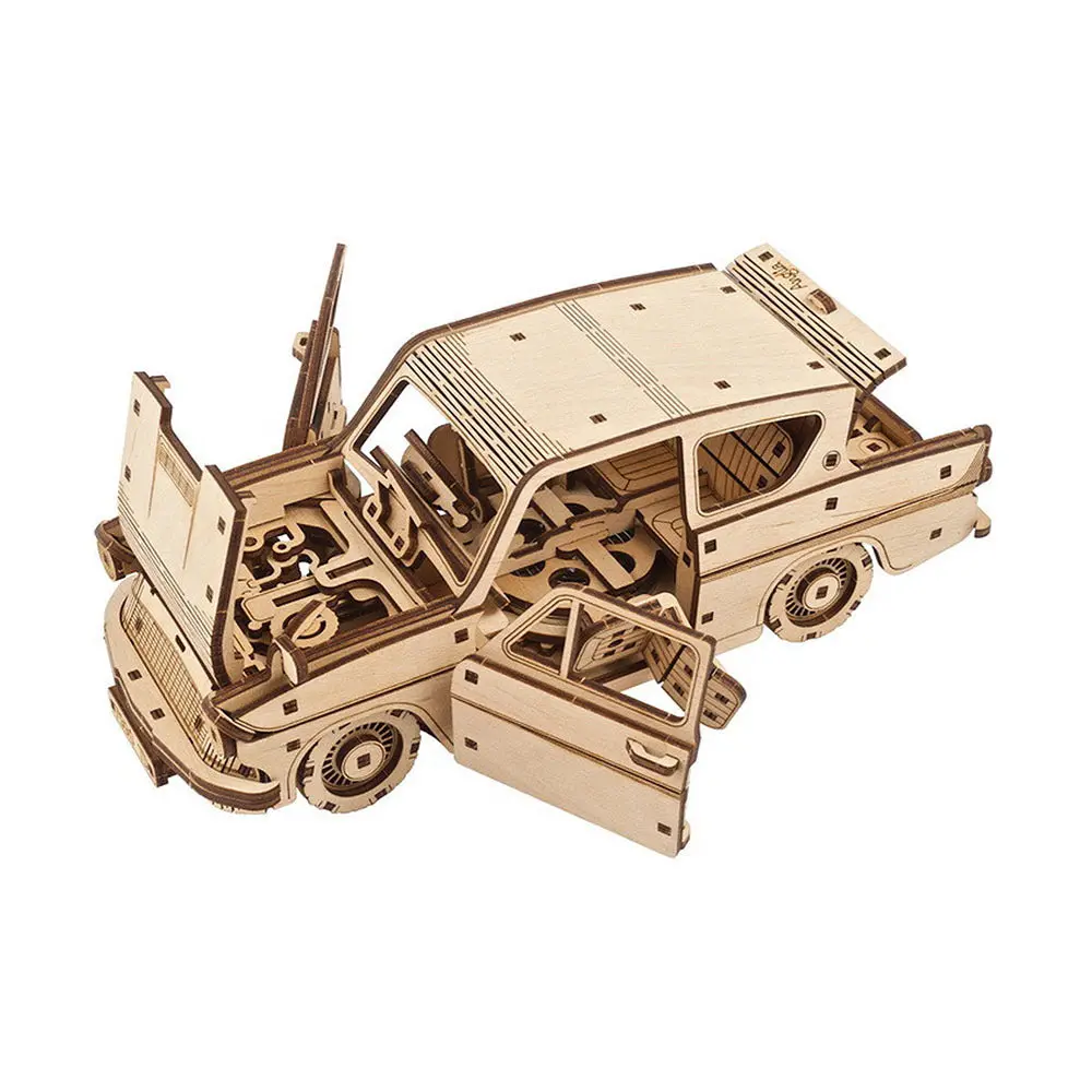 Ugears Harry Potter Flying Ford Anglia Wooden Mechanical Model Kit 2