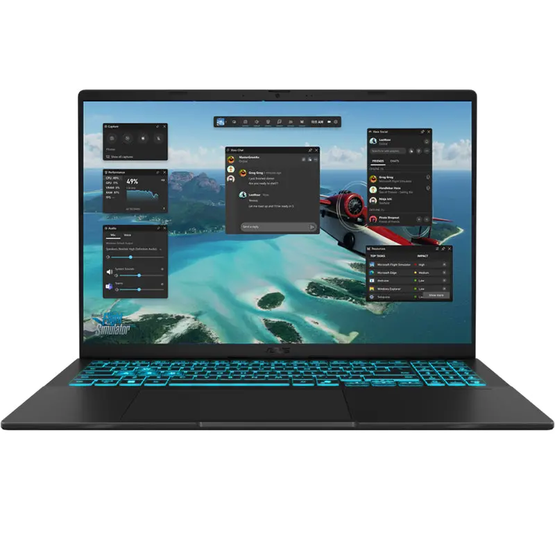 Asus Vivobook 16 16" Wuxga Core 7 32Gb Ram 1Tb Rtx 5060 Laptop (Matte Black) 1