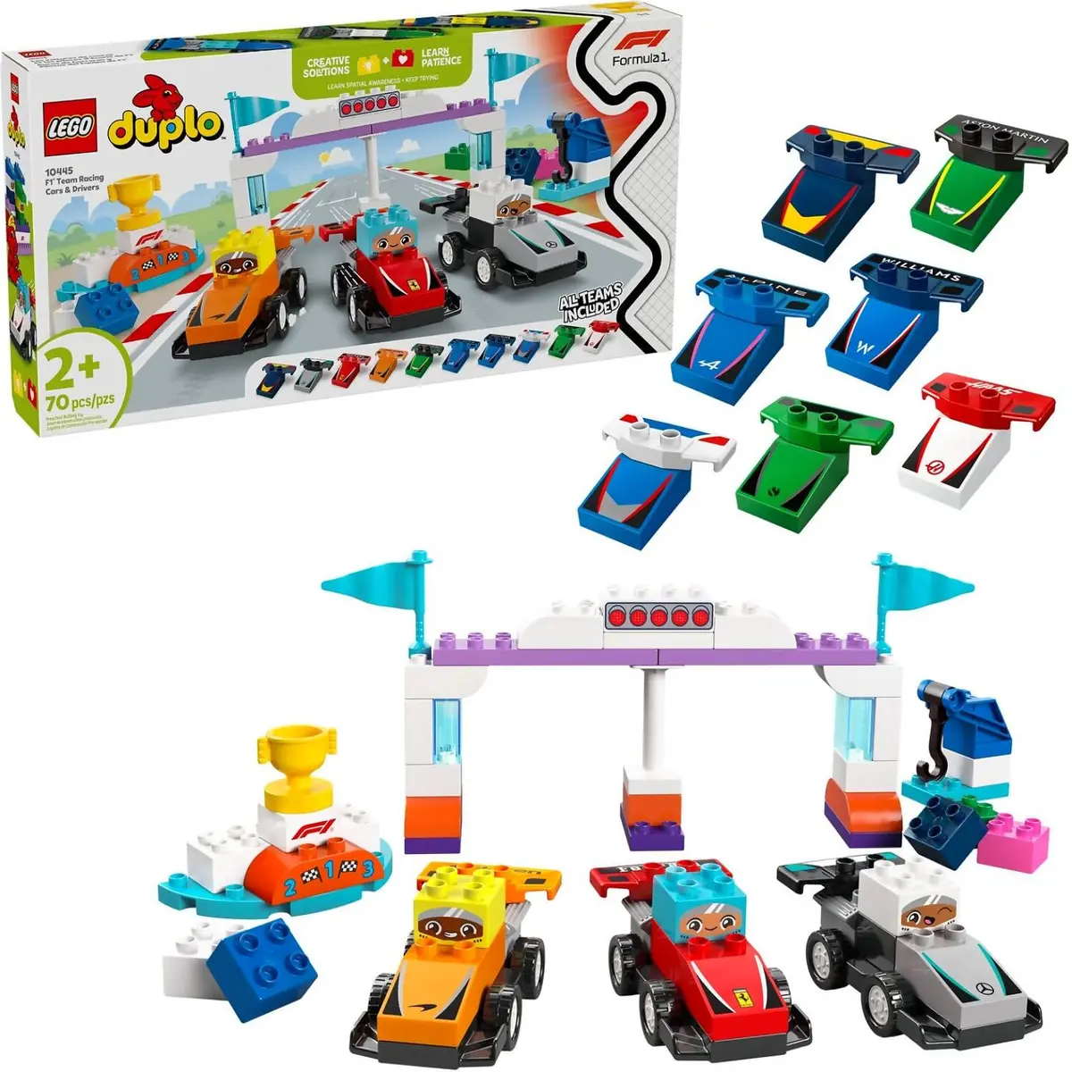 Lego 10445 F1® Team Race Cars & Drivers - Duplo 1