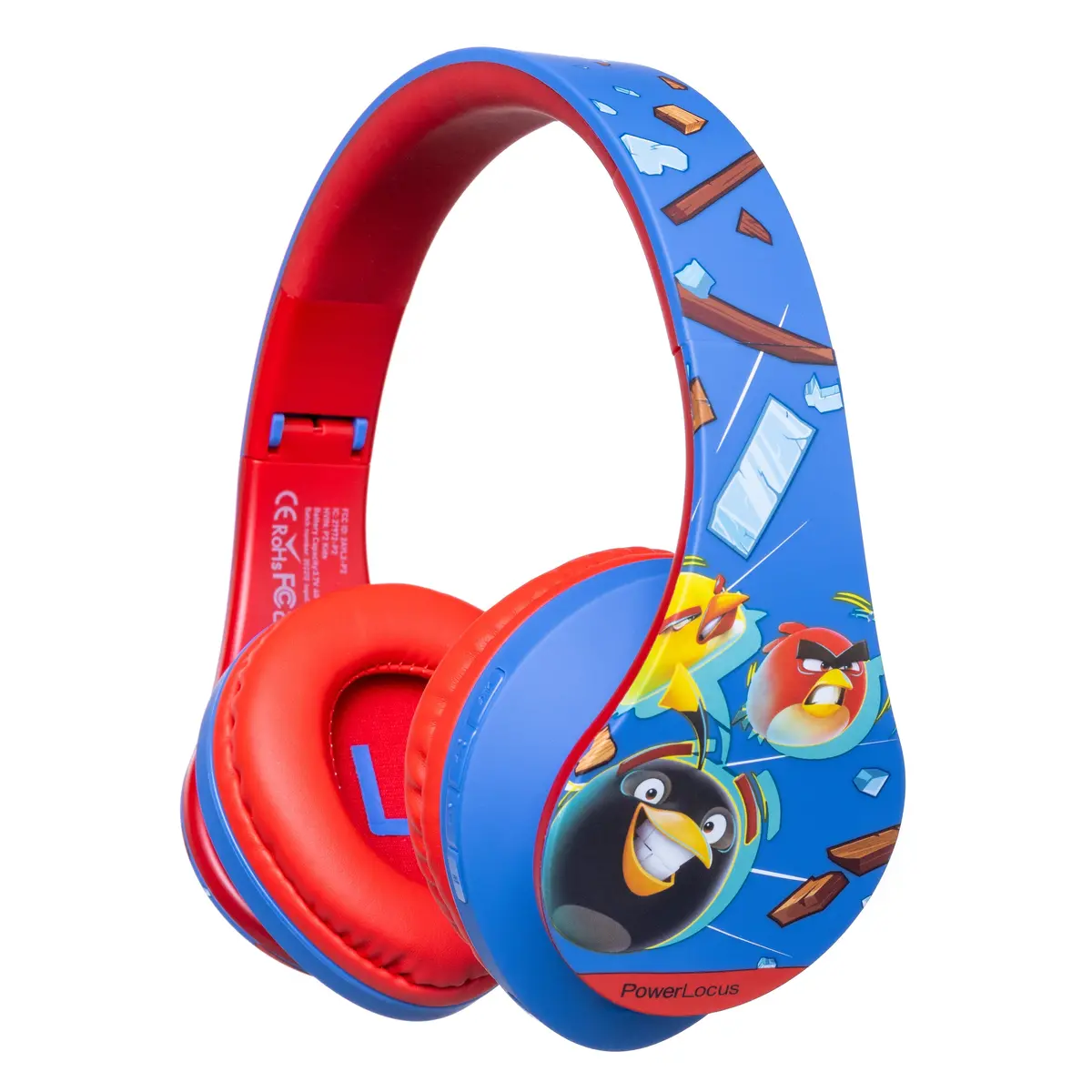 Powerlocus P2 Kids Bluetooth Headphone Angry Birds Edition (Blue/Red) 1