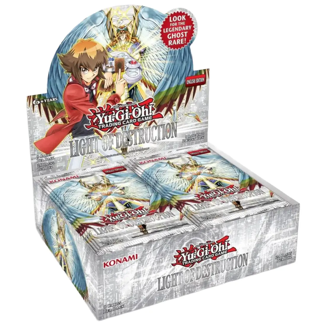Konami Yugioh Light Of Destruction Unlimited Reprint Booster Display 1