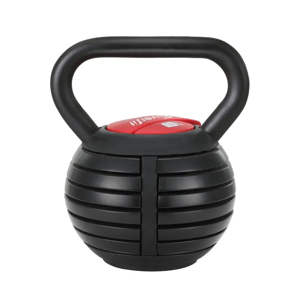 Everfit 18Kg Adjustable Kettlebell Set Portable Kettle Bell Weight Dumbbells 10Lbs 40Lbs 1