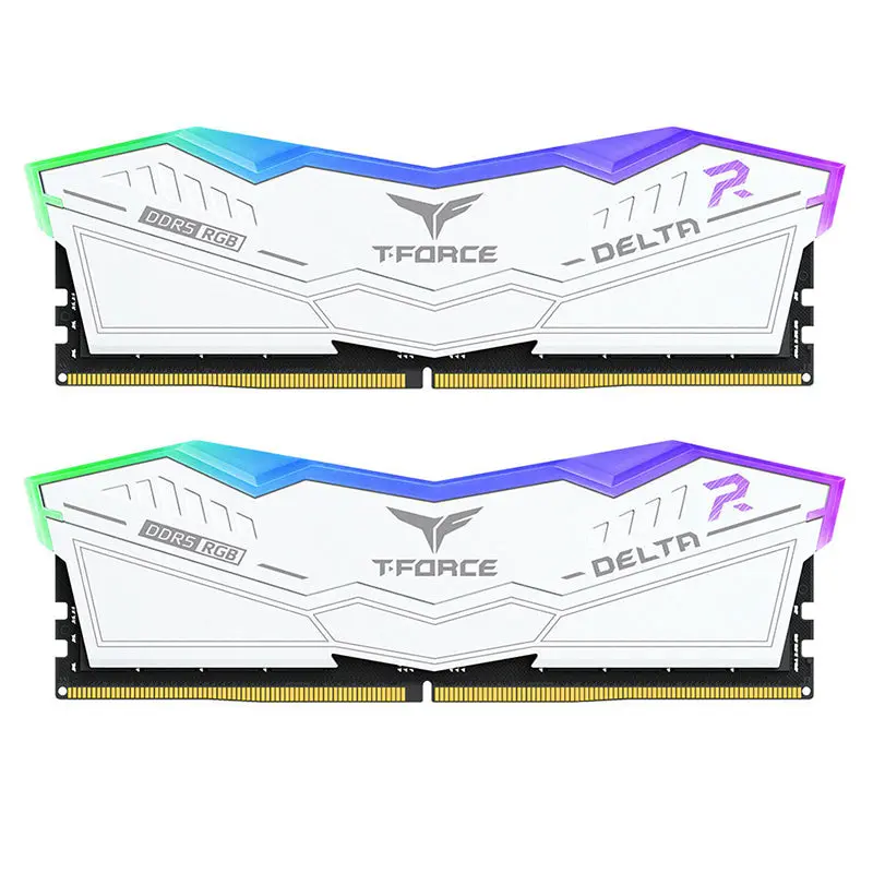 Team 32Gb (2X16gb) Ff4d532g6400hc40bdc01 T-Force Delta Rgb White Cl40 6400Mhz Ddr5 Ram 1
