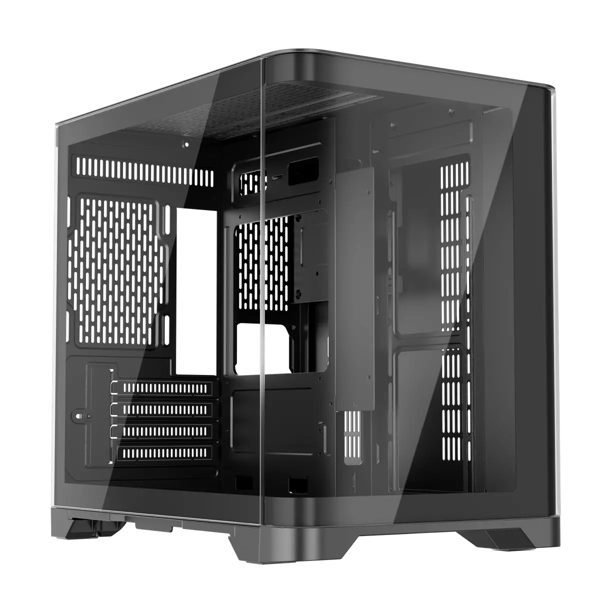 1St Player Uv5 M-Atx Itx Pc Gaming Case (Black) 2