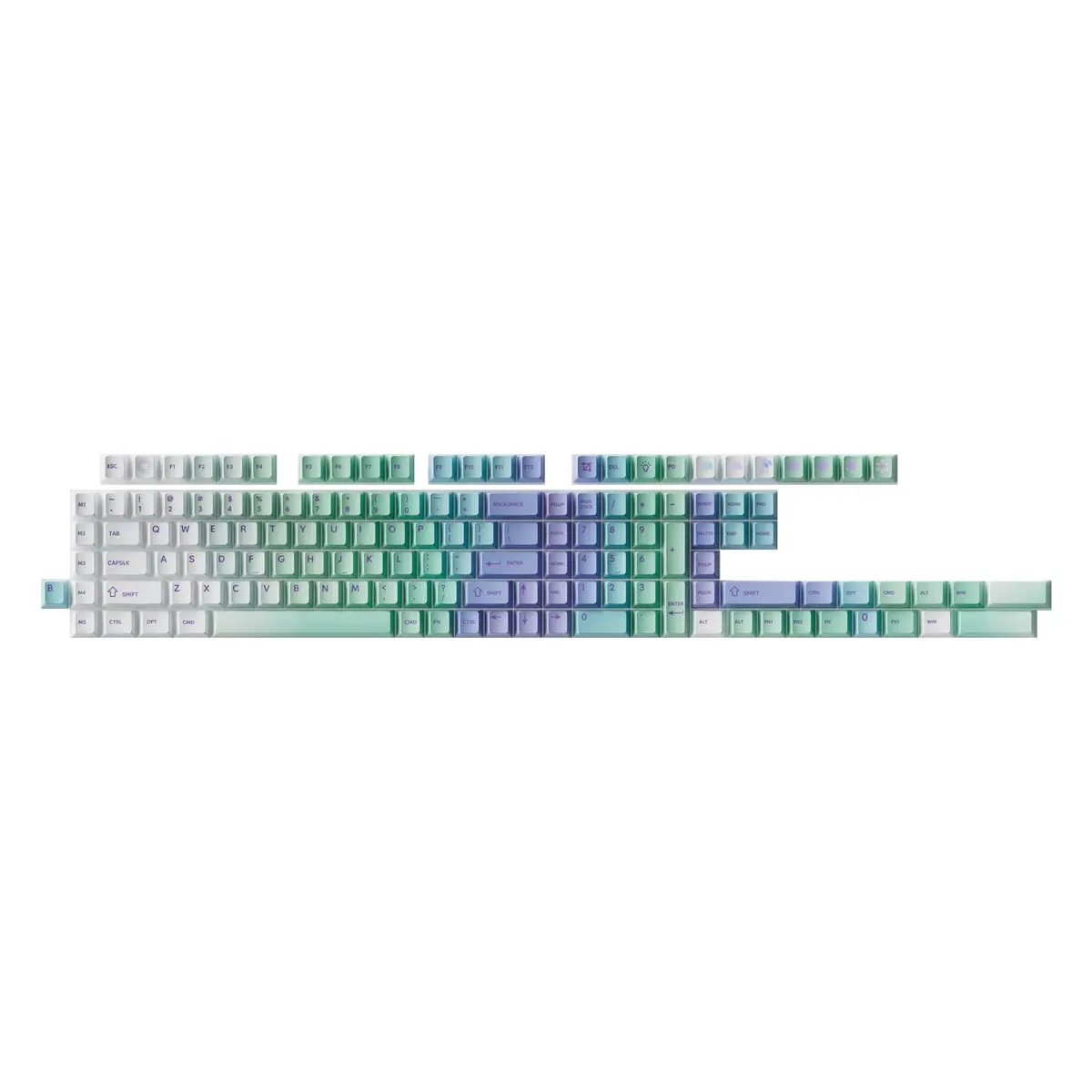 Keychron Cherry Profile Dye-Sub Pbt Full Keycap Set (Cloud And Snow) 1