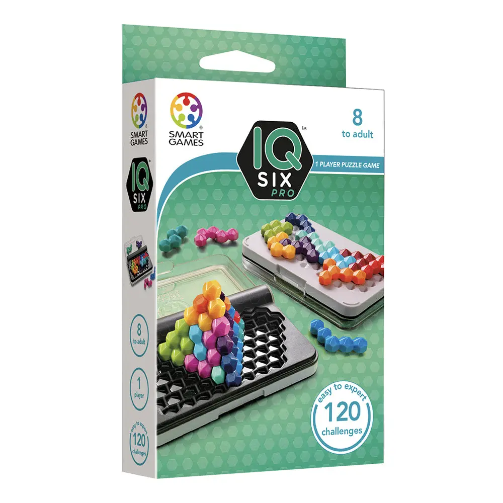 Smart Games Iq Six Pro Single Player Puzzle Grid Game 1