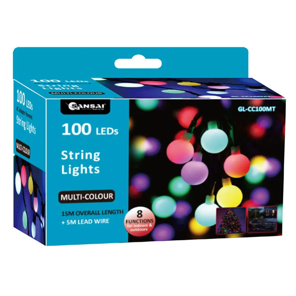 Sansai 100 Led Globe String Lights (Multicoloured) 1