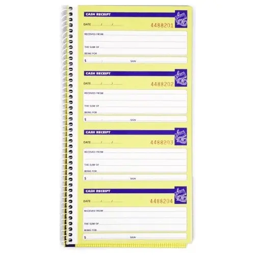 Spirax 553 Cash Receipt Book 279X144mm No Carbon Required 10 Pack Bulk 2