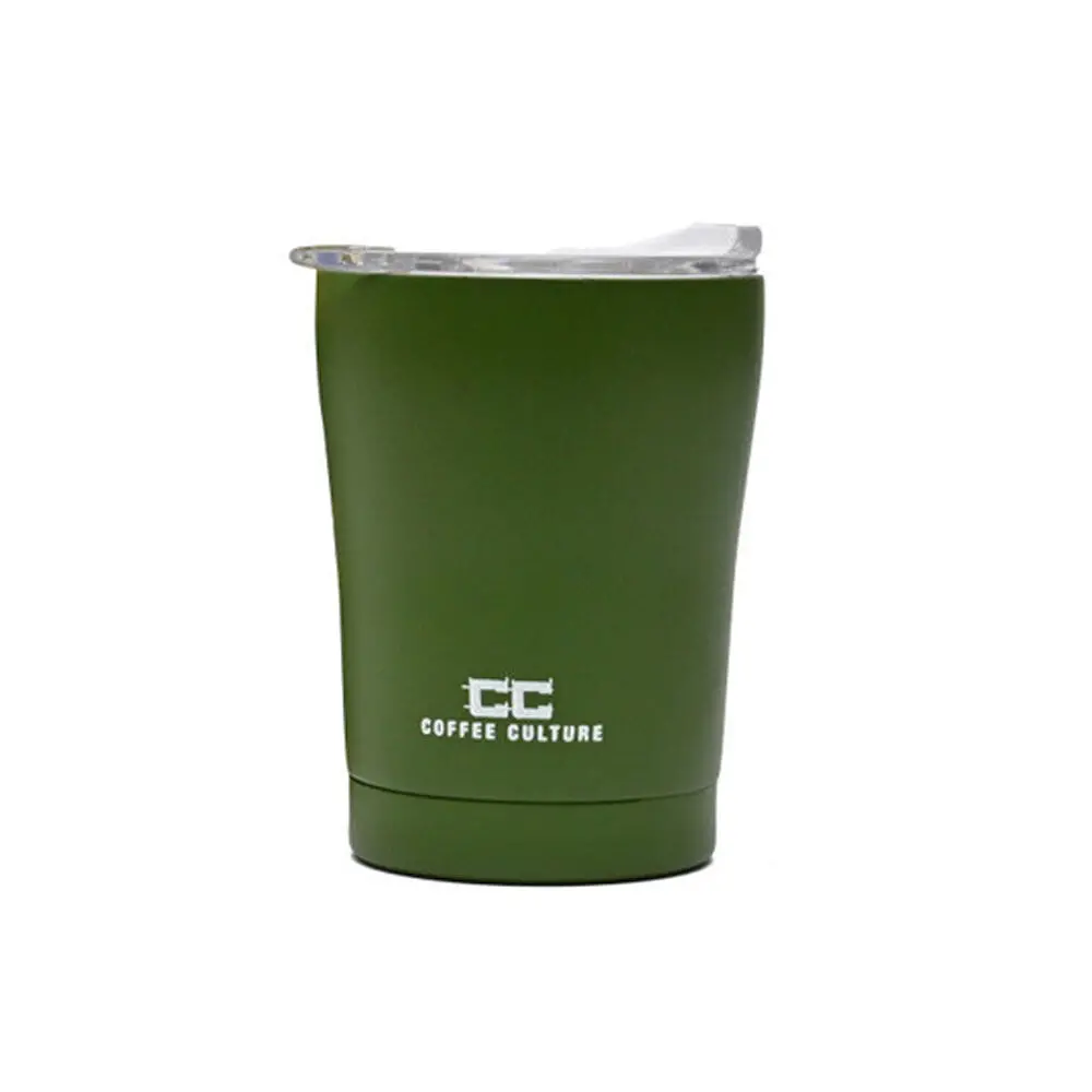Coffee Culture Stainless Steel Double Wall 350Ml Travel Cup (Military Green) 1