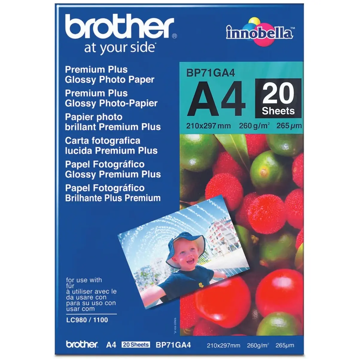 Brother Bp-71Ga4 Premium Plus Glossy Photo Paper 260Gsm A4 Pack 20 1