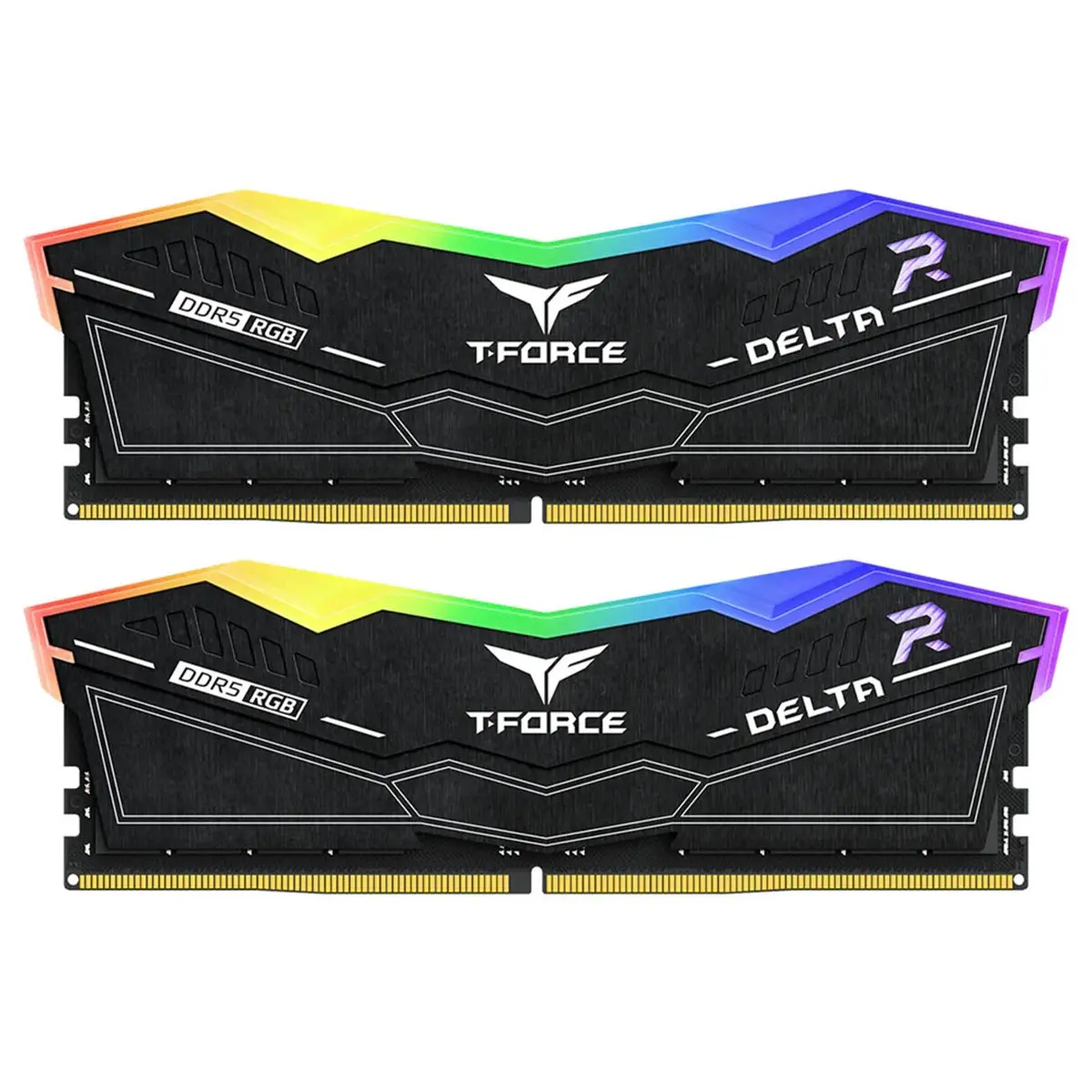 Team Group T-Force Delta 16Gb (2 X 8Gb) Ddr5 Rgb 5200Mhz Cl40 Desktop Ram (Black) 1