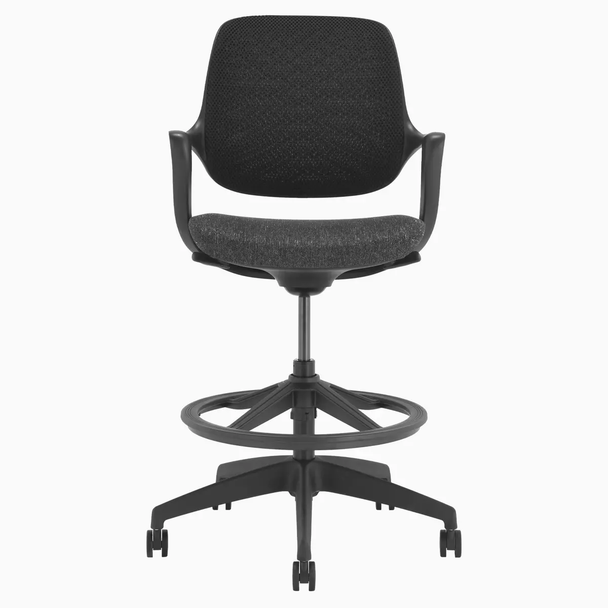 Desky Evoque Low Back Office Chair - Black / Yes 2