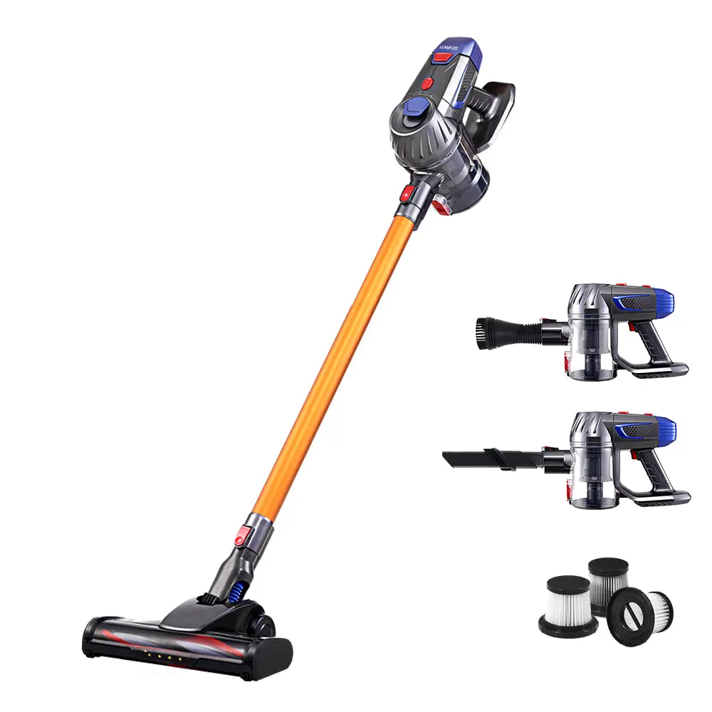 Devanti Stick Vacuum Cleaner Cordless Hepa Filter Gold 150W 1