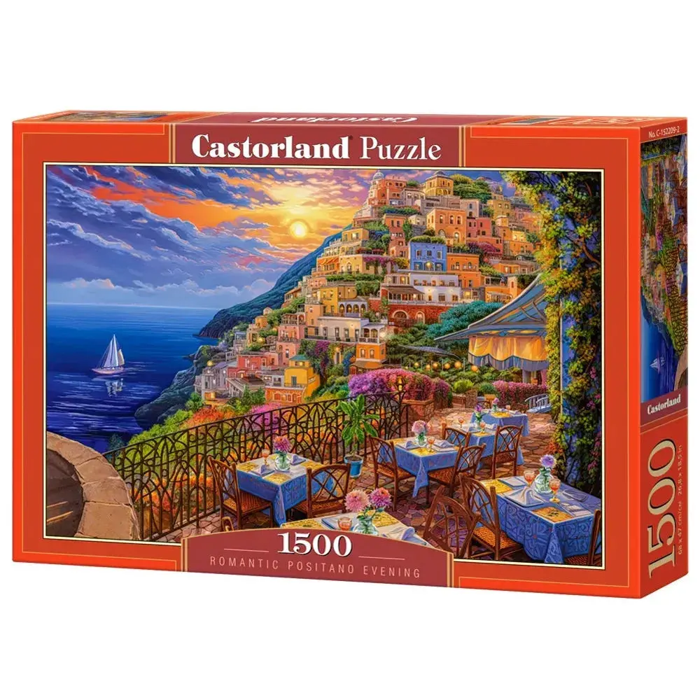 Castorland 1500-Pieces Romantic Positano Evening Puzzle 1