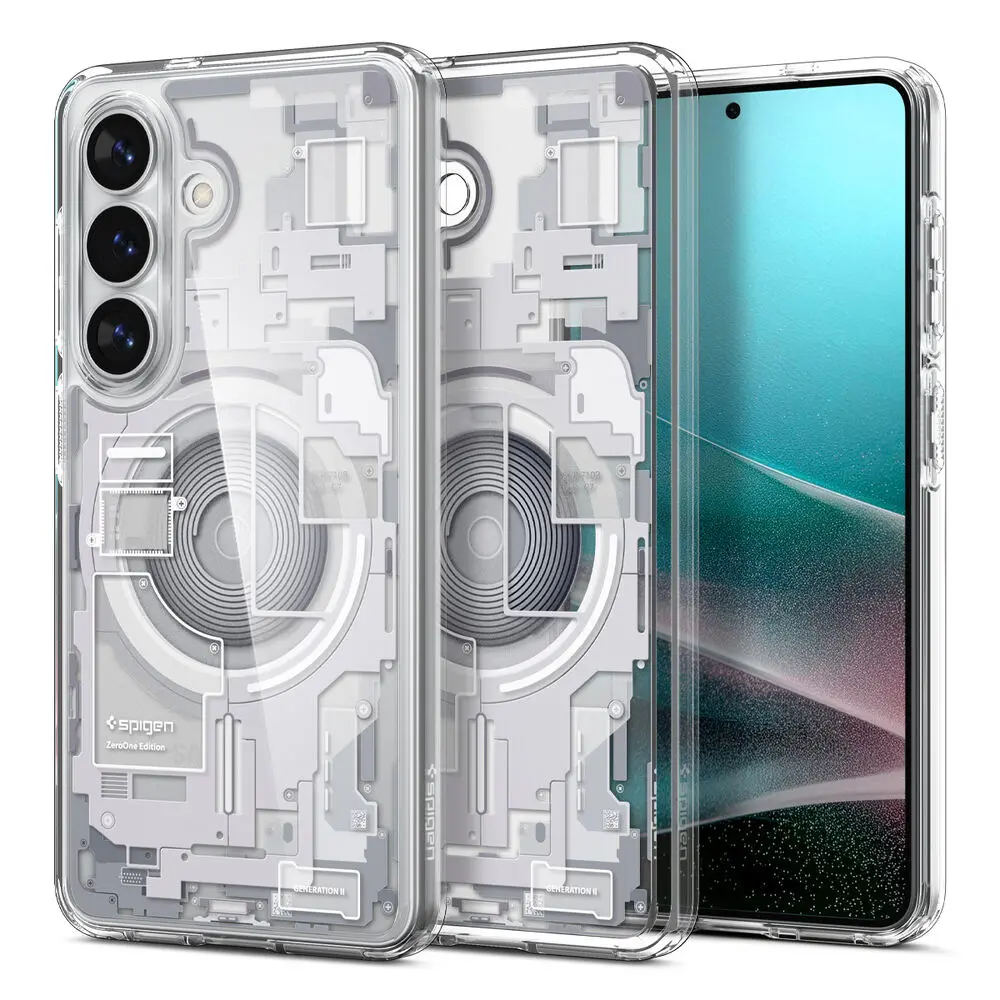 Spigen Galaxy S26 Ultra Hybrid (Magfit) Case (Zero One White) 1