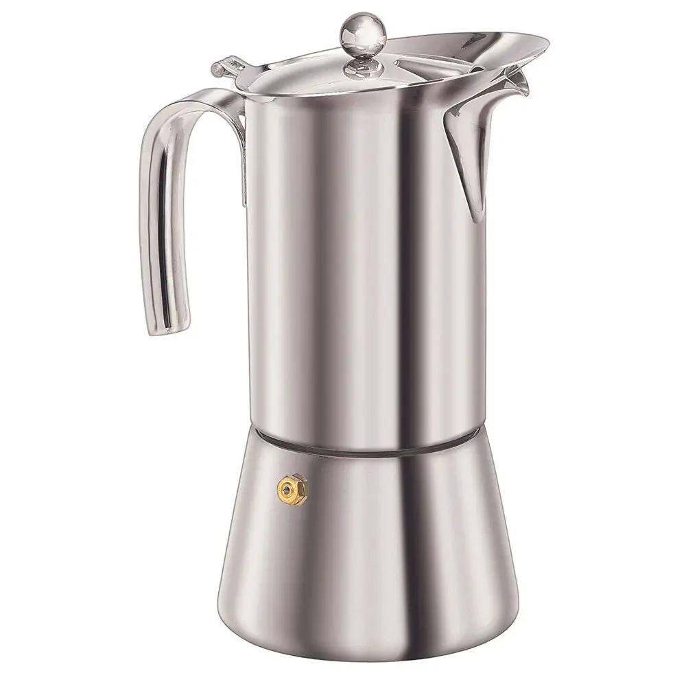 Euroline 2 Espresso Cup 160Ml Stainless Steel Coffee Maker (Silver) 2