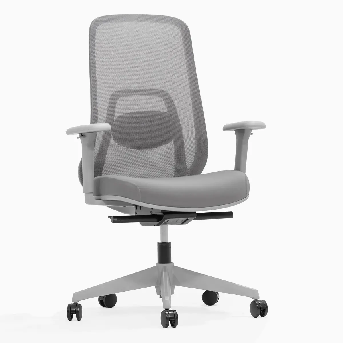 Desky Regal Mesh Office Chair - Mist Grey / No Headrest 2