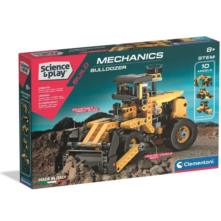 Clementoni Science & Play Mechanical Lab - Bulldozer Toy 1