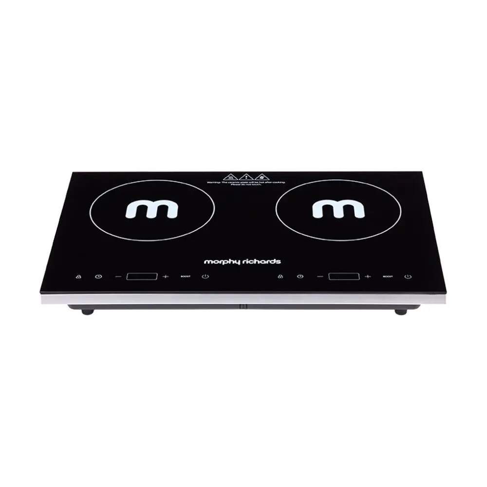 Morphy Richards Dual Induction Cooktop 2200W Digital Display Portable (Black) 2