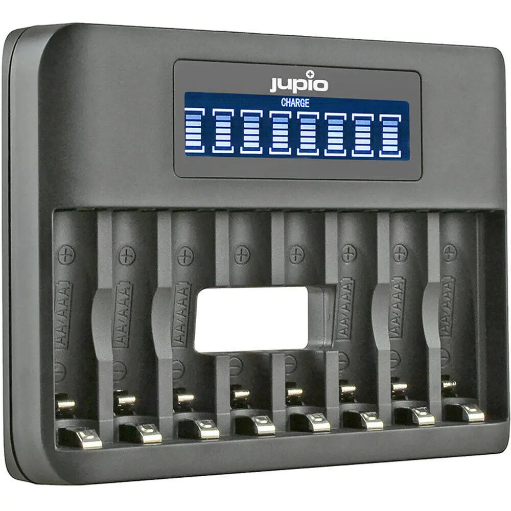 Jupio 8-Slot Aa & Aaa Usb Octo Fast Battery Charger 1