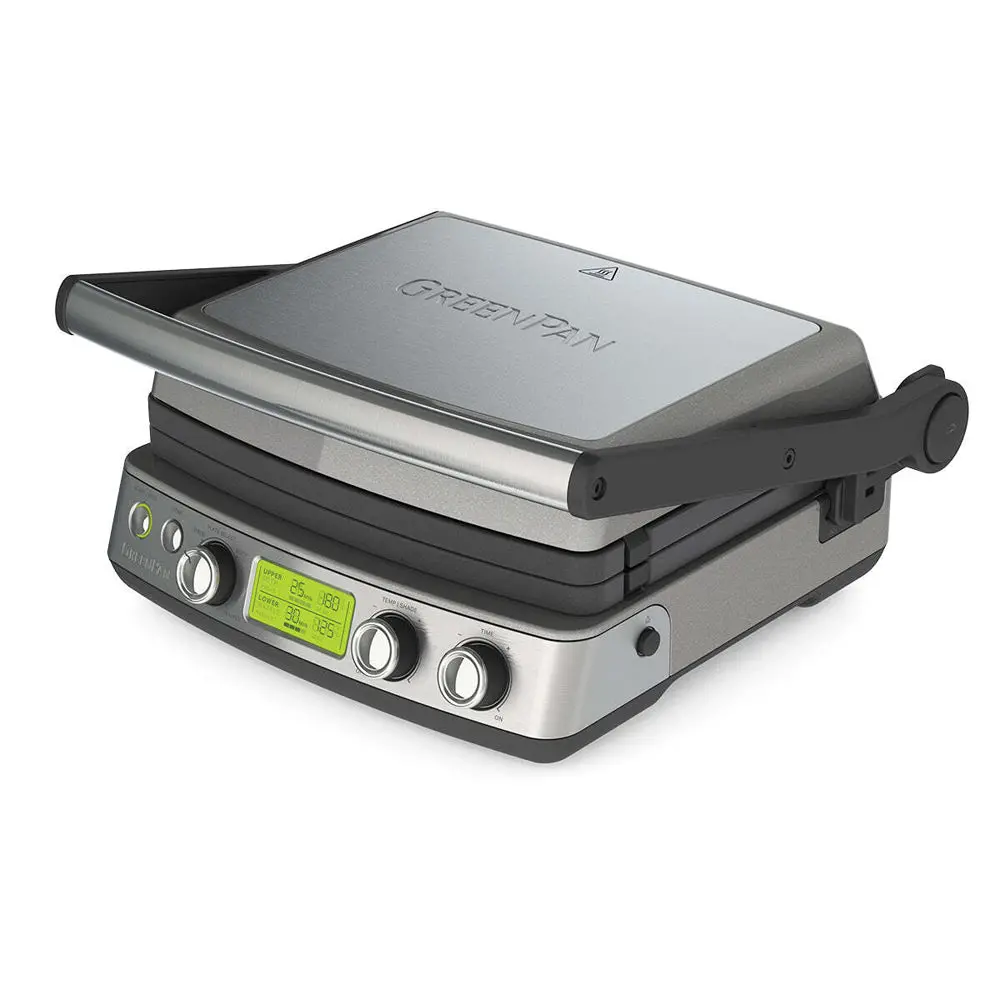 Greenpan Elite Electric Stainless Steel Contact Grill 230V 2200W Home Cookware 1