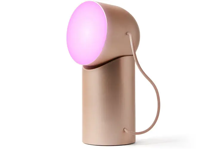 Lexon Orbe Portable Led Lamp With Moving Head (Gold) 1