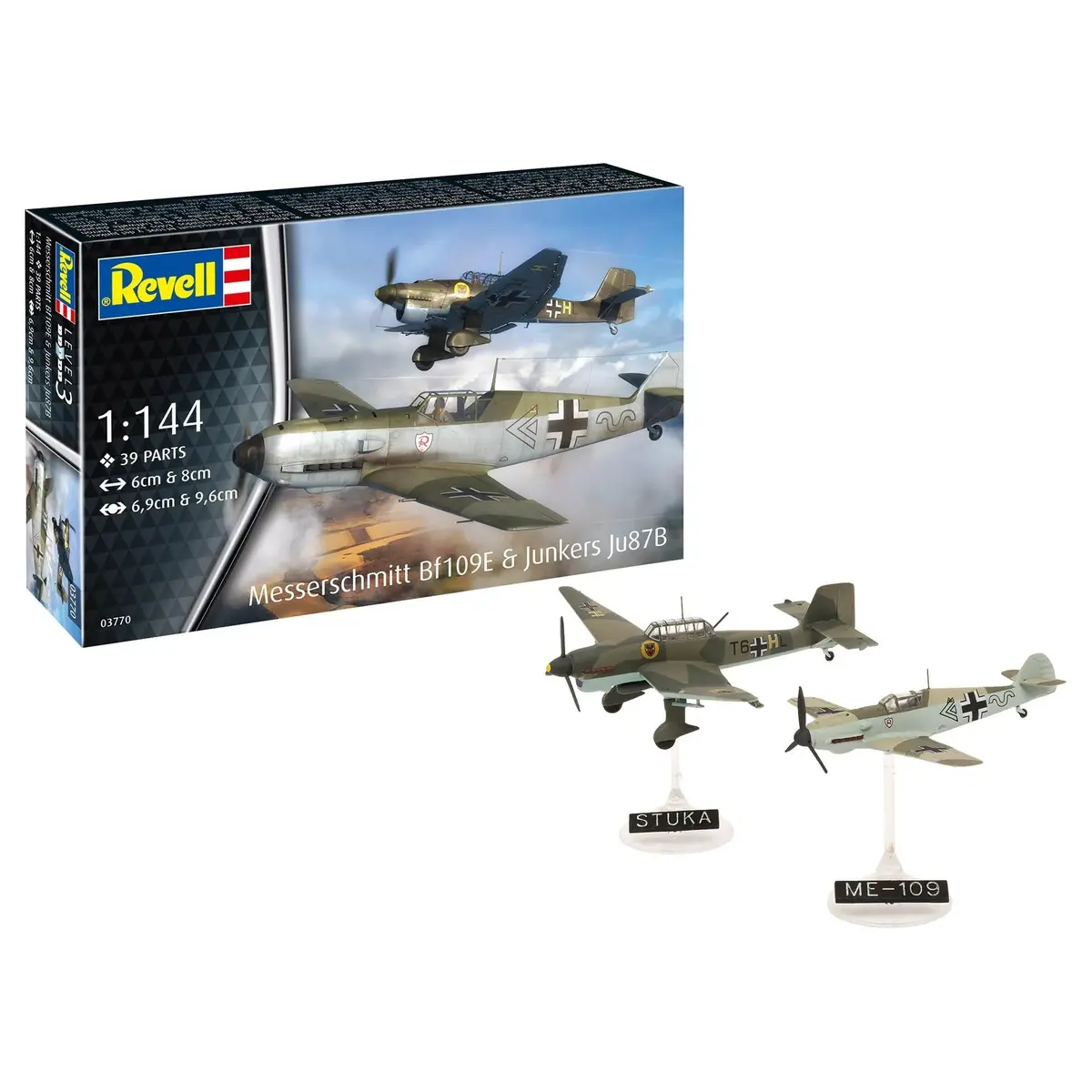 Revell 1/144 Messerschmitt Bf109e And Junkers Ju87b Stuka 1