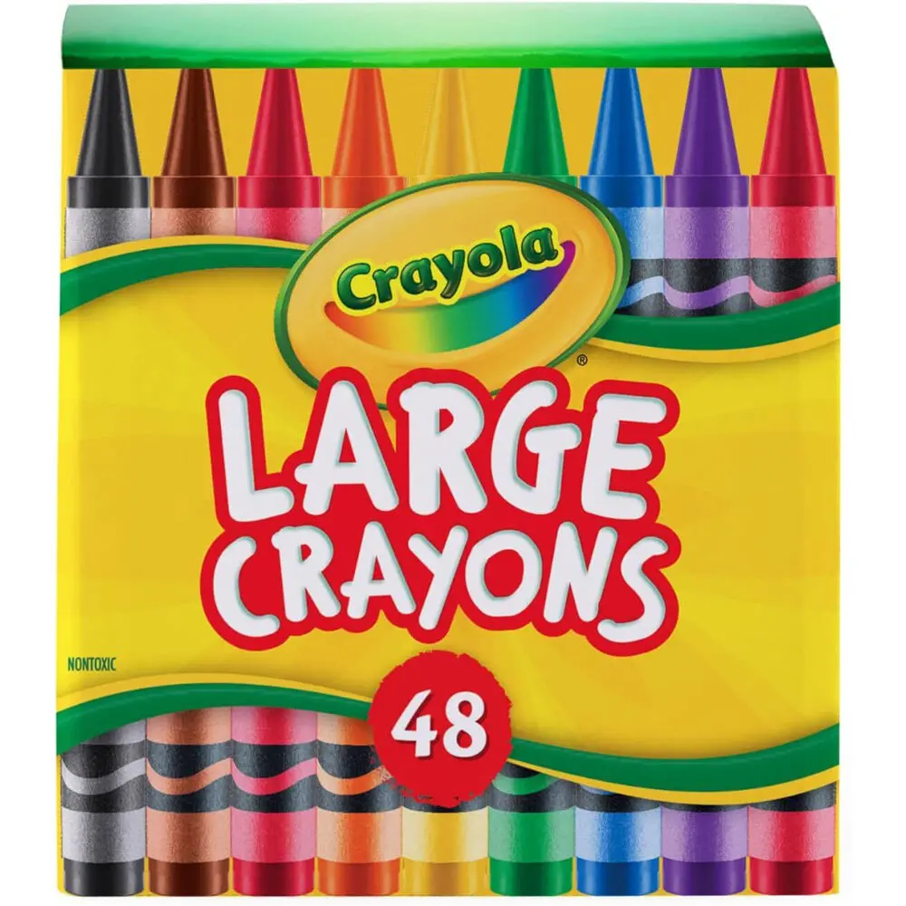Crayola Large Crayons Share Pack Colouring Art And Craft Tools 48Pc 1