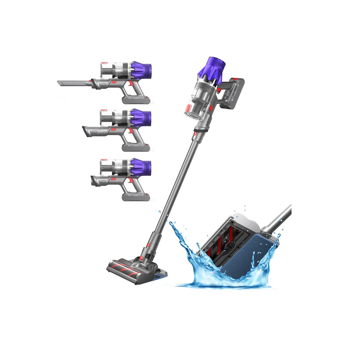 My Genie Sentinel Ai Pro Stick Vac With Mop (Grey) 1