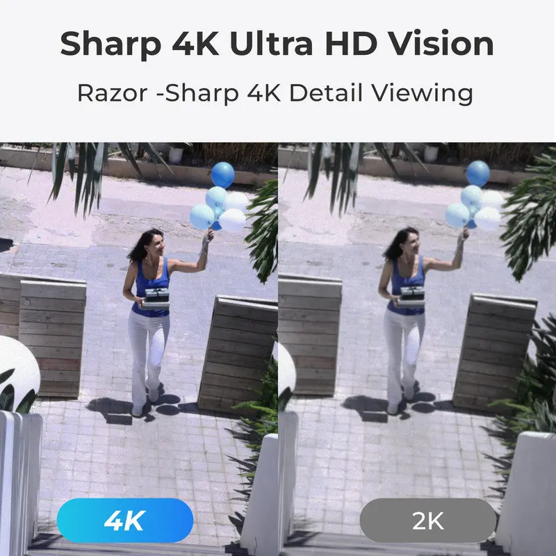 Reolink 4K Zoom Camera 2×Video Doorbell Poe Home Security Camera System 2