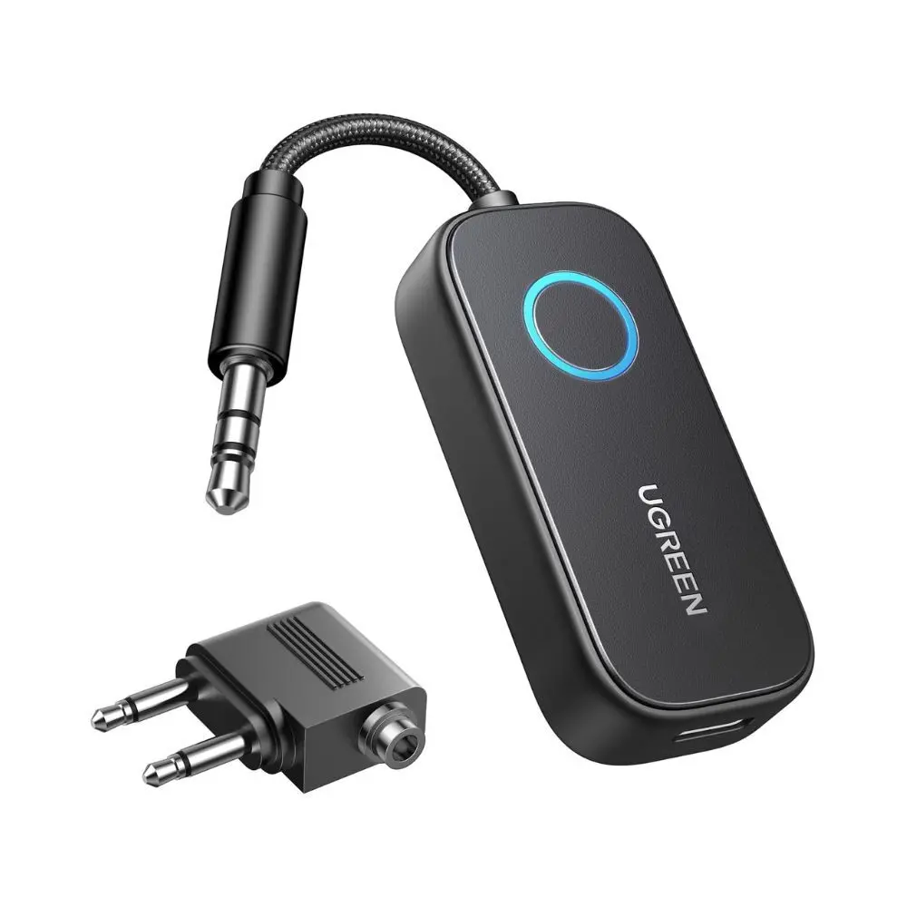 Ugreen Airplane Bluetooth 5.2 Transmitter Adapter 3.5Mm Aux 1