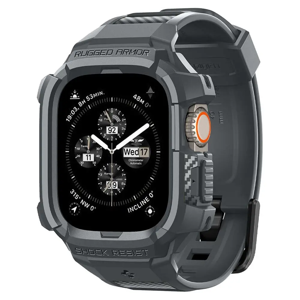 Spigen Apple Watch 49Mm Rugged Armor Pro Case (Dark Grey) 1