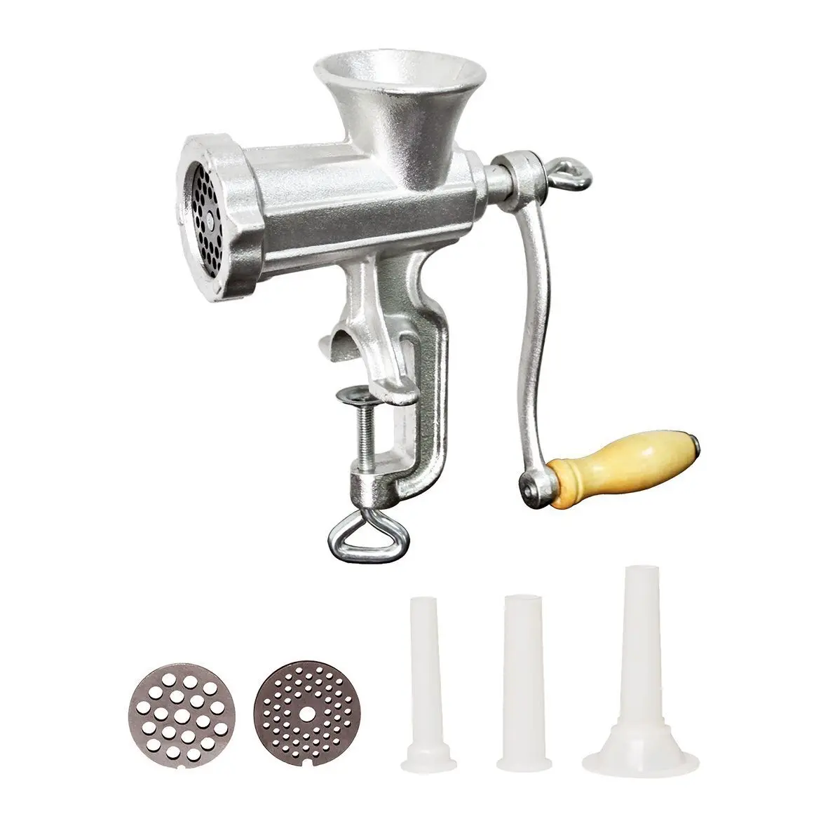 Appetito No. 8 Manual Cast Iron Food Meat Mincer/Grinder Sausage Maker Silver 1