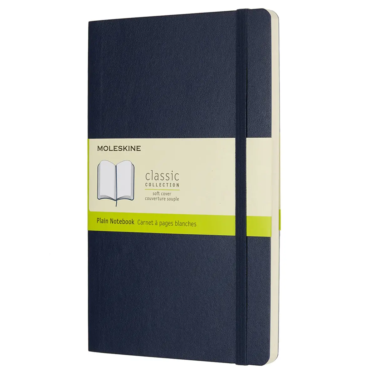 Moleskine Classic Plain Soft Cover Notebook Large (Sapphire Blue) 1